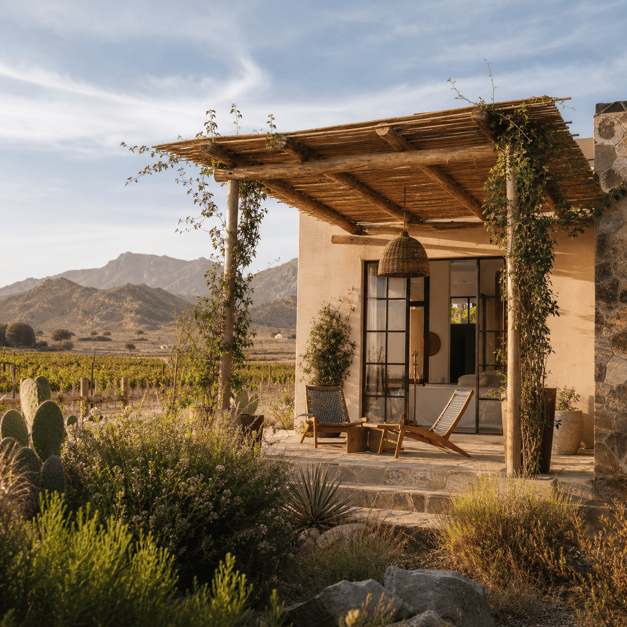 Valle de Guadalupe wine country casita exterior